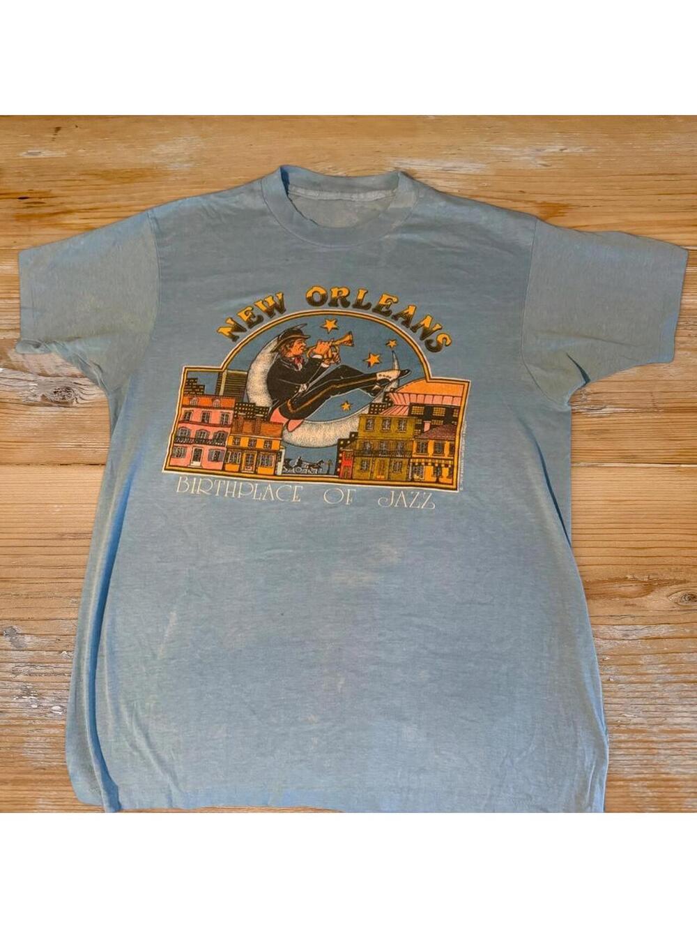 Vintage 1983 New Orleans Birthplace of Jazz T-Shirt